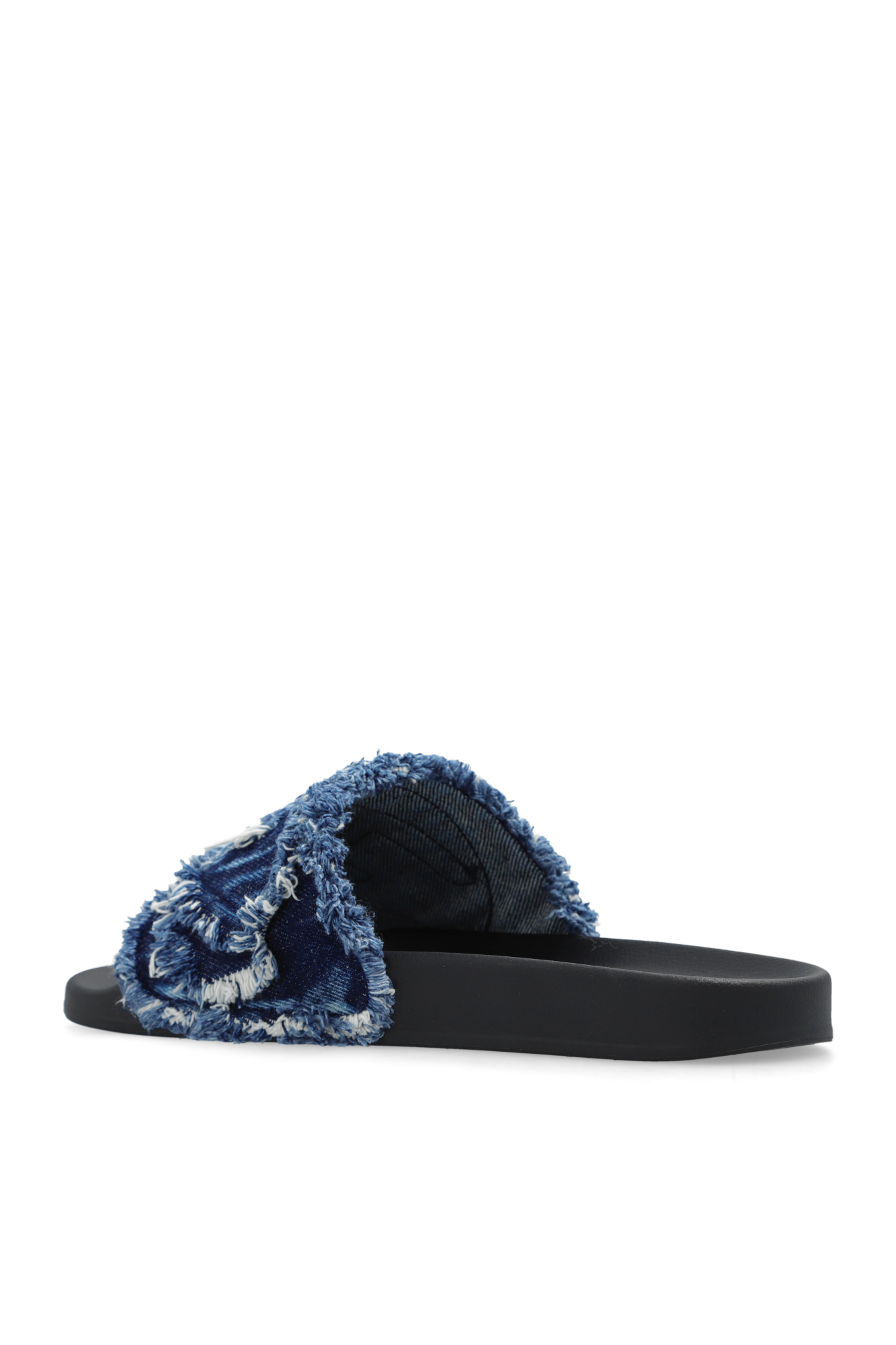DIESEL ロゴ Sa-Slide D Oval デニム スライドサンダル SA-OVAL D PF W Sa-Oval D-Denim slide sandals with Oval D